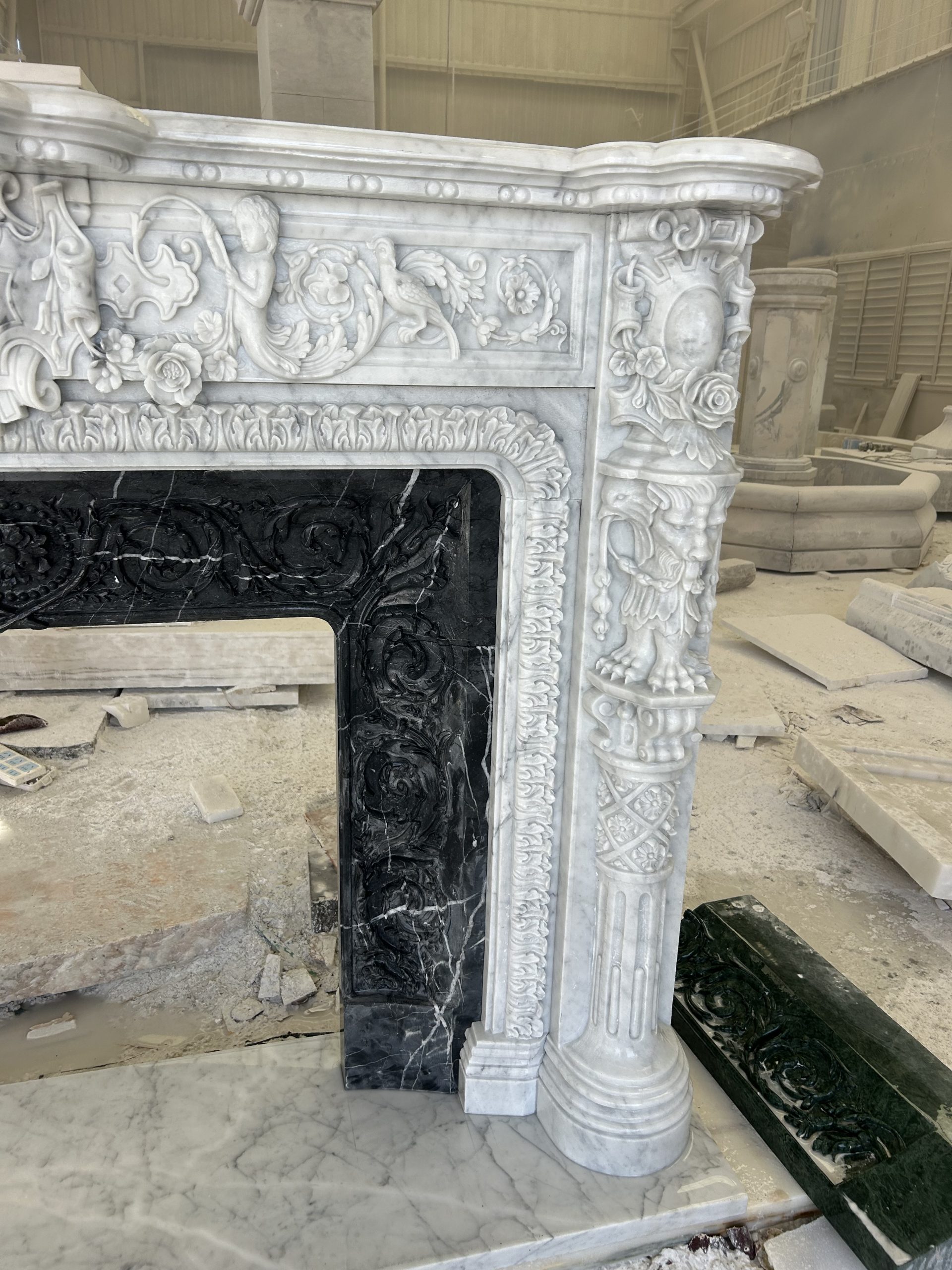 Timeless Elegance Fireplace Sculpture