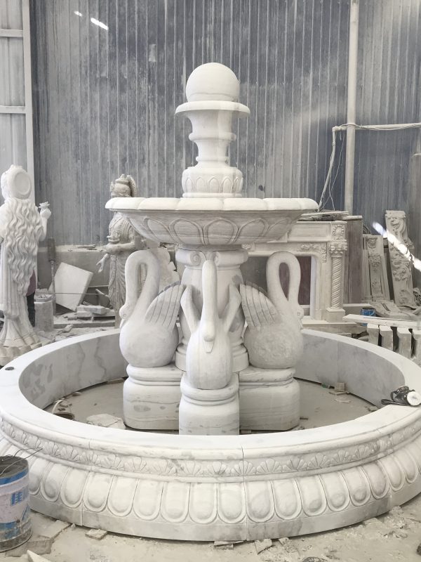 Elegant Serene Fountain Sculpture