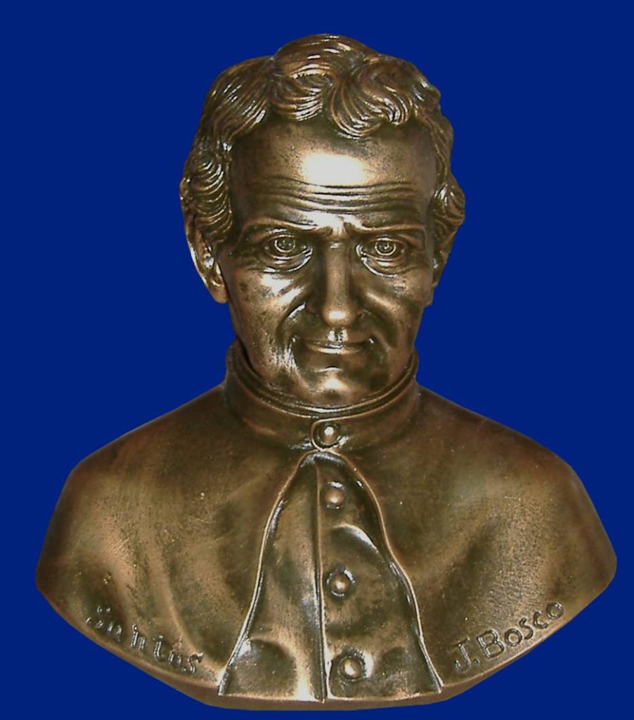 bronze bust of a historical figure with detailed facial features