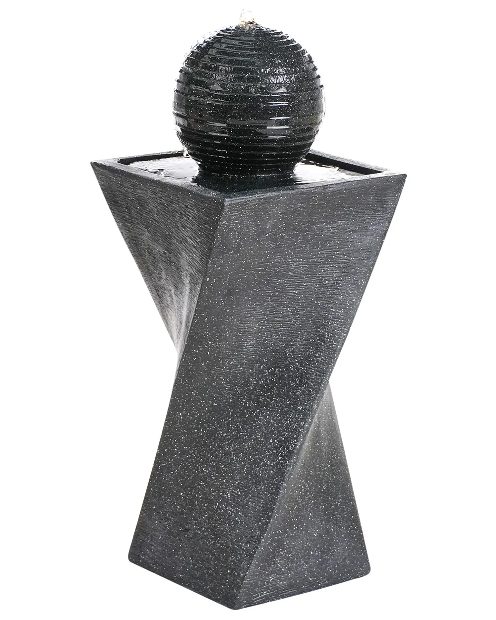 Elegance in Motion: Tiered Marble Fountain