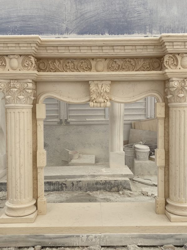 Elegant Unnamed Fireplace Sculpture