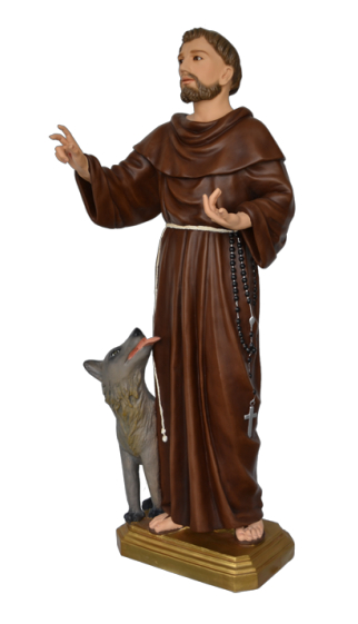 St. Francis 48″ with Wolf