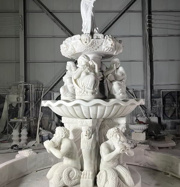 Elegant Four-Tiered Fountain