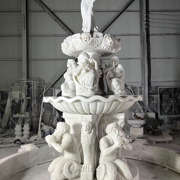Elegant Four-Tiered Fountain