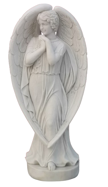 Divine Grace: A Serene Religious Sculpture