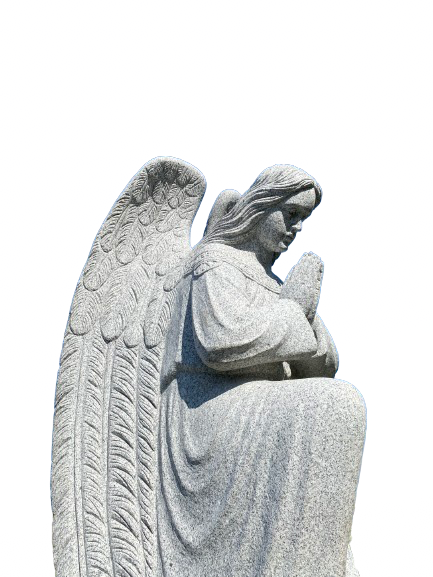 Divine Grace: A Serene Religious Sculpture