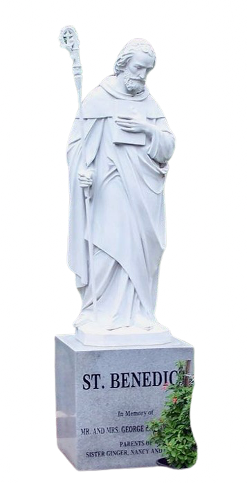 Ethereal Madonna in Carrara Marble