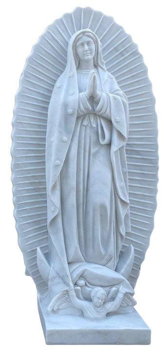 Serene Madonna with Child Sculpture