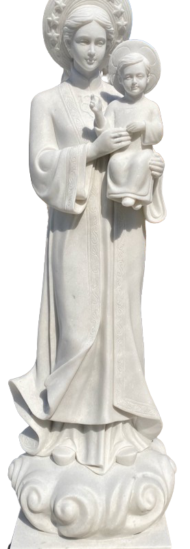 Majestic Christ on the Cross Sculpture