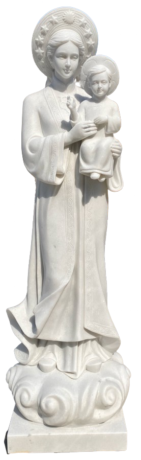 Majestic Christ on the Cross Sculpture