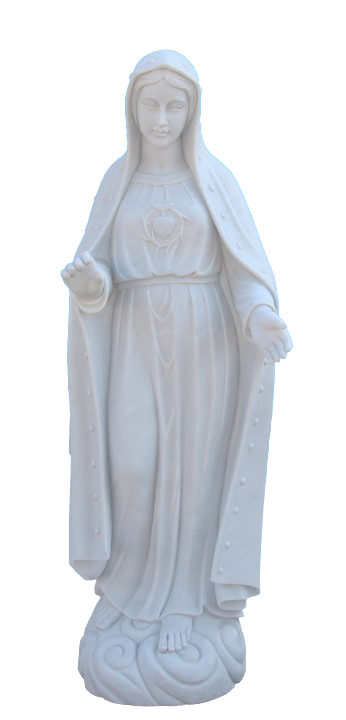 Serenity in Faith: Angelic Guardian Sculpture