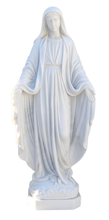 Ethereal Madonna and Child Sculpture