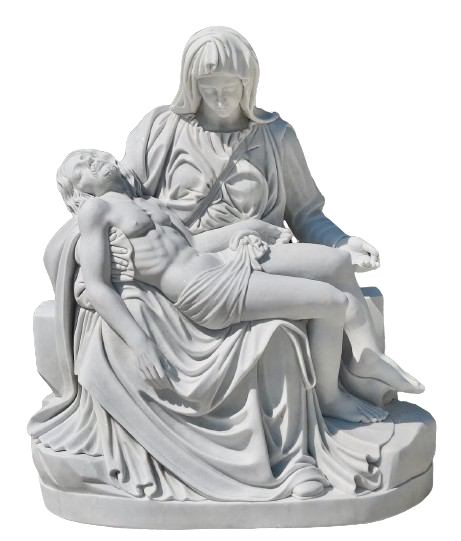 Serene Madonna with Child Sculpture