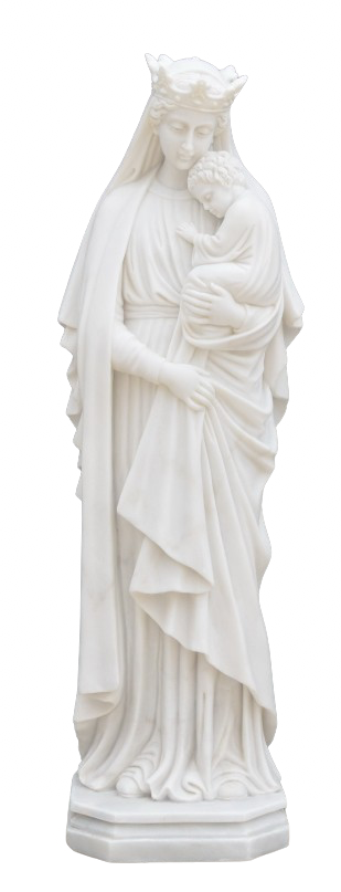 Divine Grace: A Serene Religious Sculpture