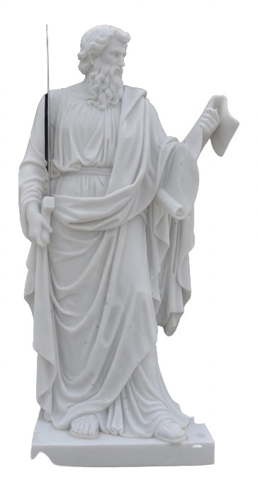 Divine Embrace: A Serene Religious Sculpture