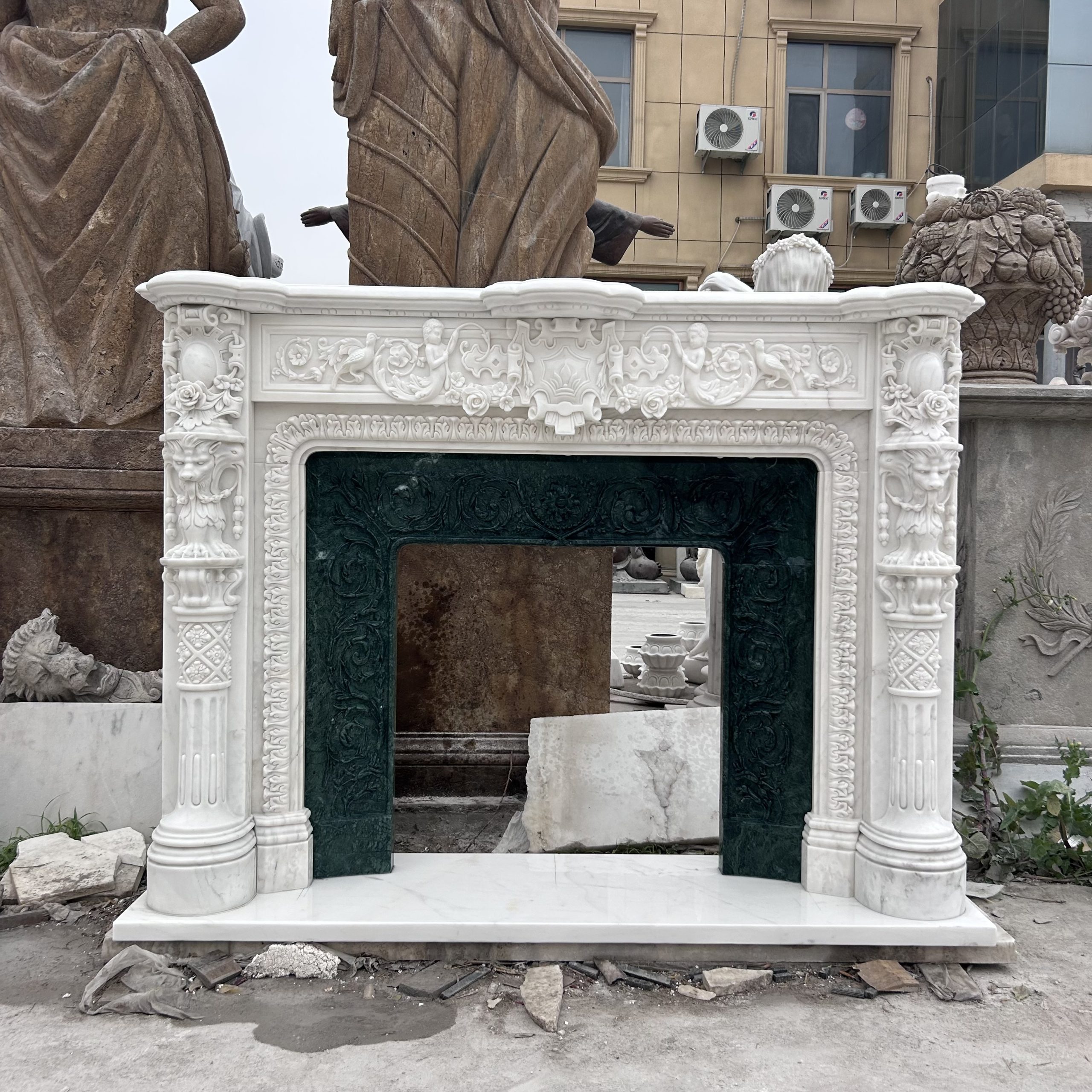 Elegant Fireplace Sculpture for Timeless Interiors