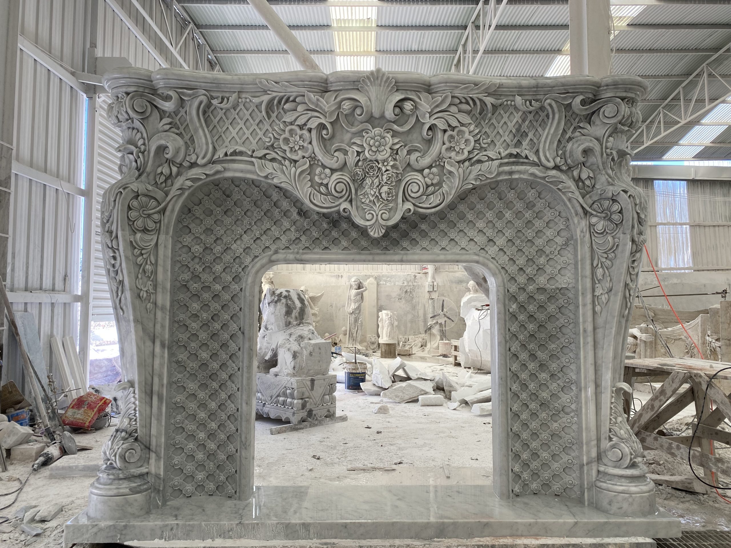 Ethereal Elegance Fireplace Sculpture