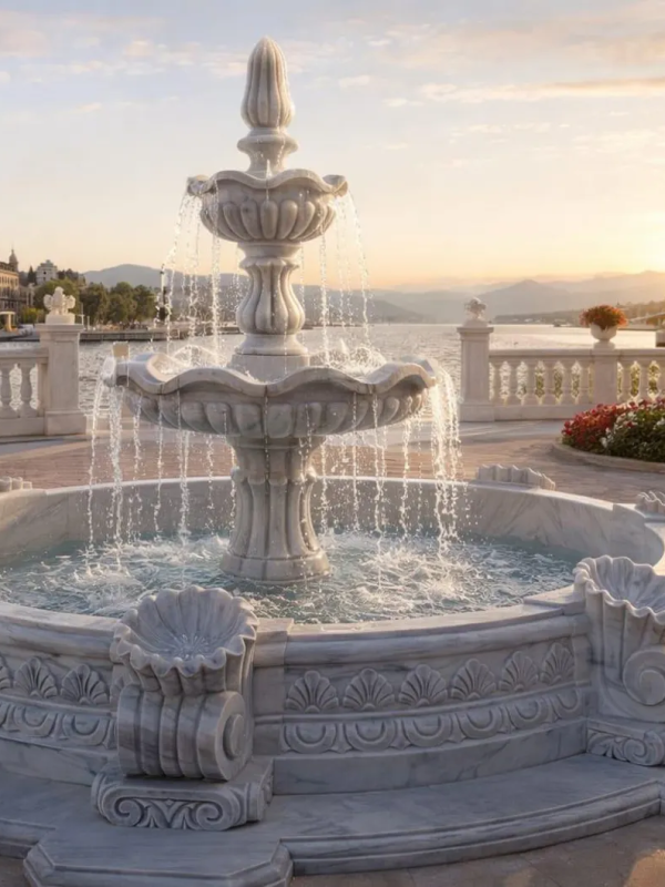 Elegance in Motion: Five-Tier Fountain