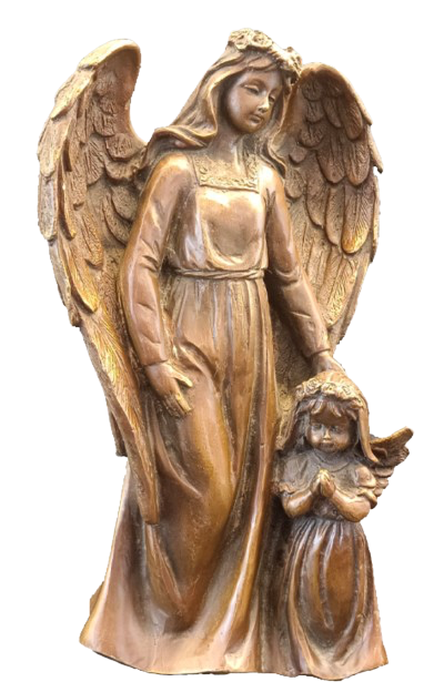 Divine Grace: A Serene Religious Sculpture