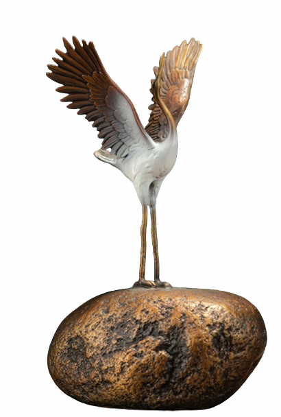 Majestic Eagle in Flight Sculpture