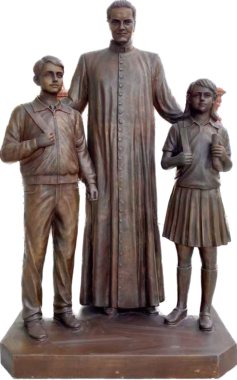 Fr. McGivney with Children