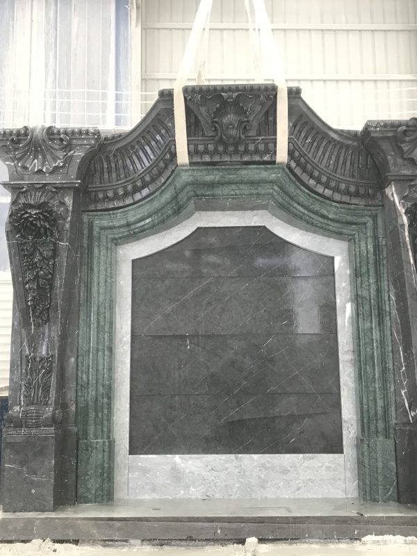 Elegance in Bronze: Exquisite Fireplace Sculpture