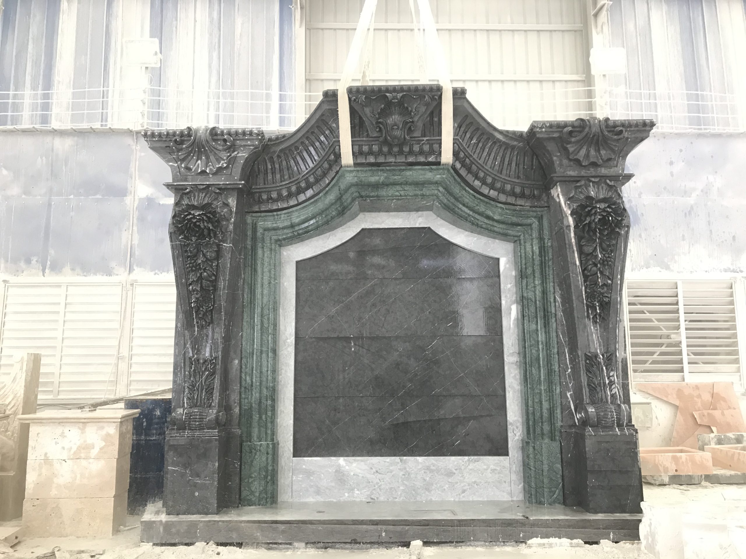 Elegance in Bronze: Exquisite Fireplace Sculpture