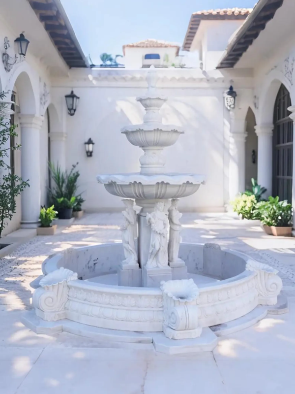 Elegance in Motion: A Majestic Fountain