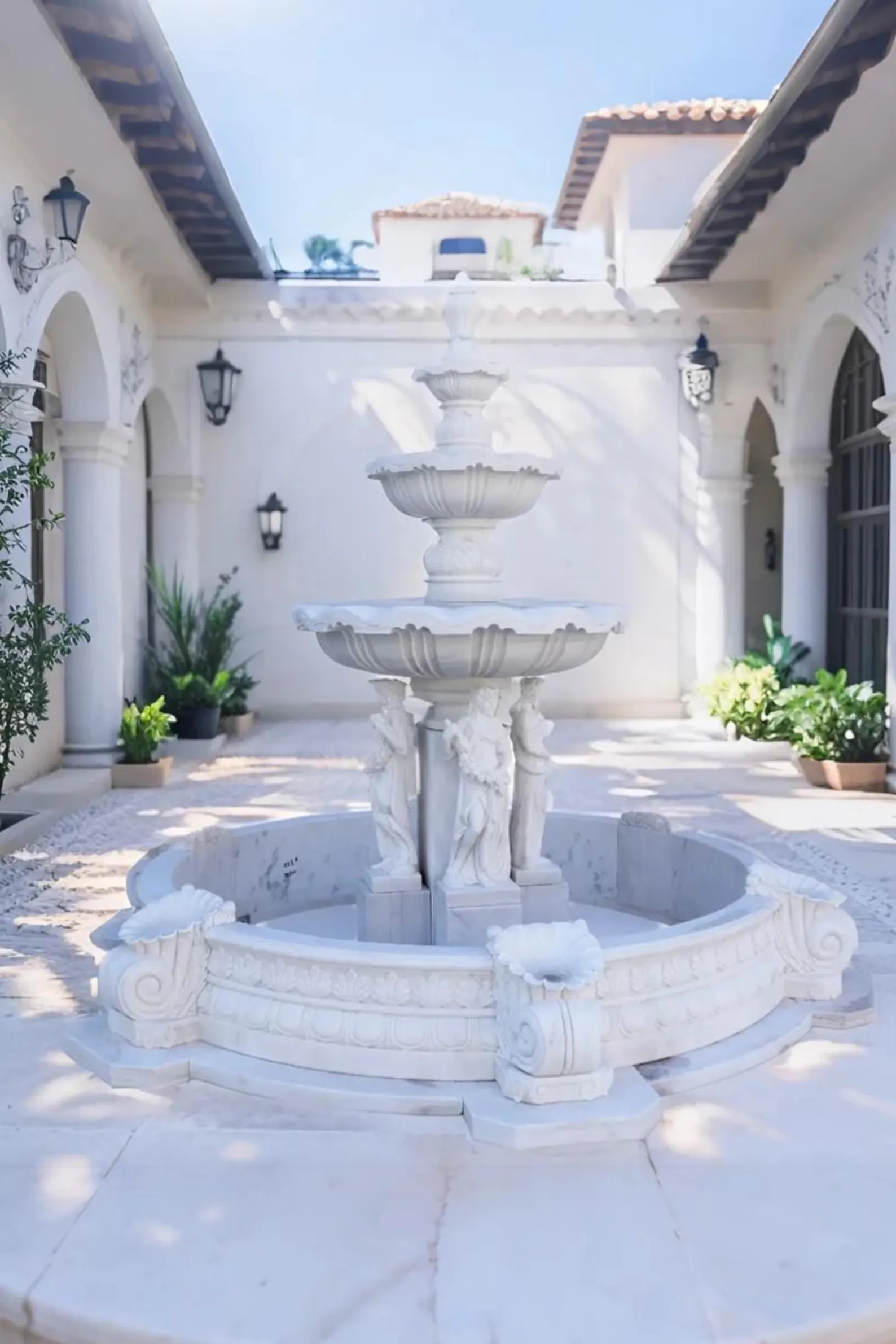 Elegance in Motion: A Majestic Fountain
