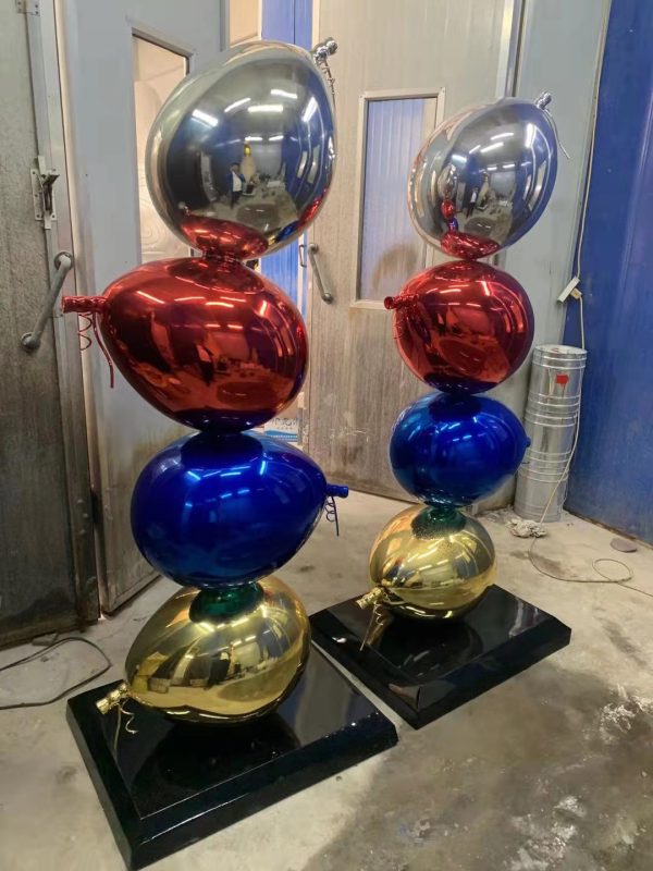 Floating Balloons: A Whimsical Bronze Sculpture