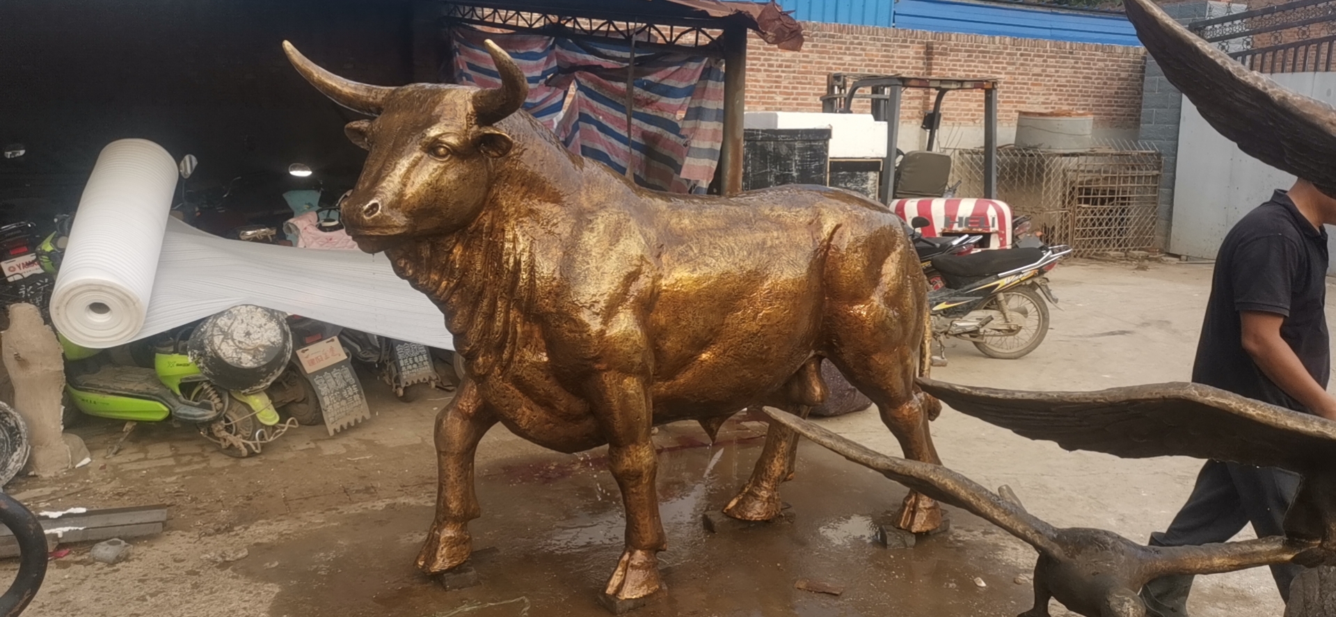 Majestic Bull Bronze Sculpture