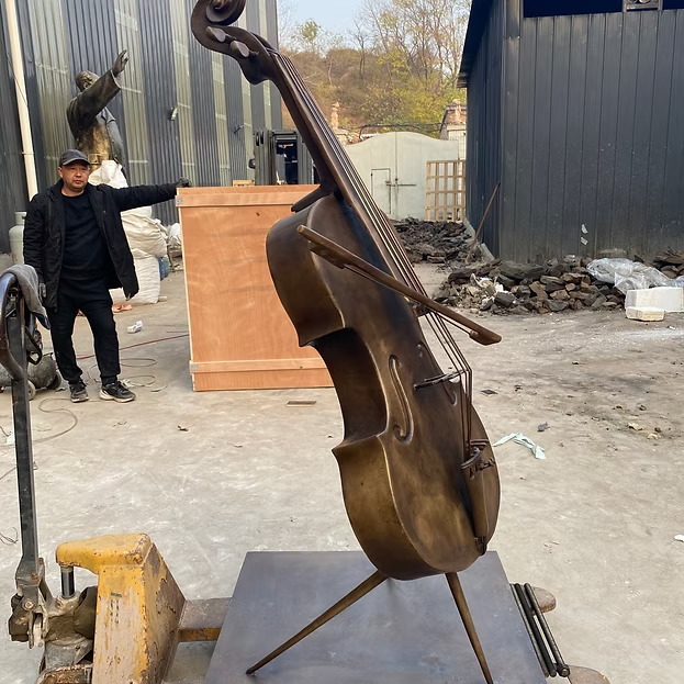 Elegance in Bronze: The Cello 2 Sculpture