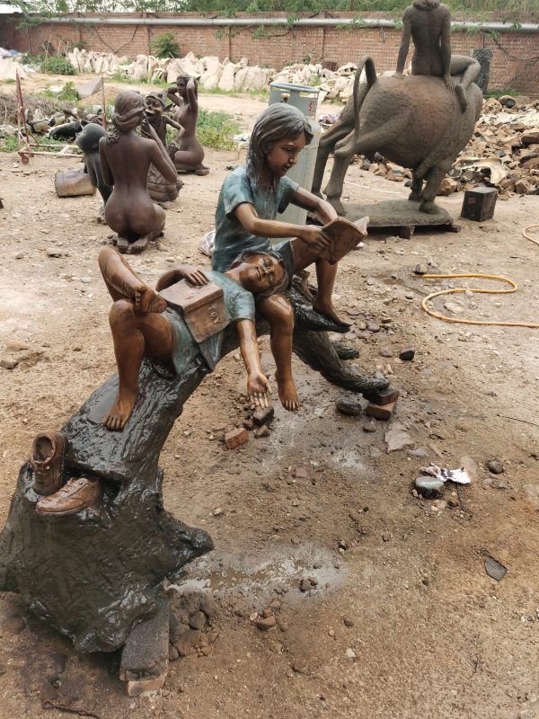 Children Playing Sculpture