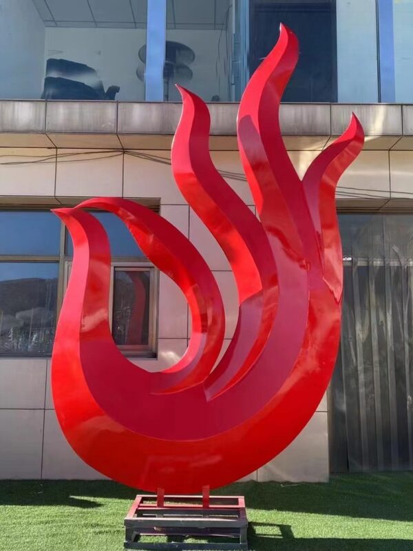 Flame: Abstract Bronze Sculpture