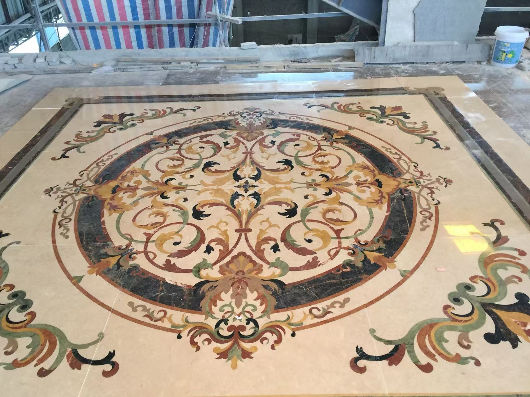 Elegant Floor Mosaic – Timeless Beauty