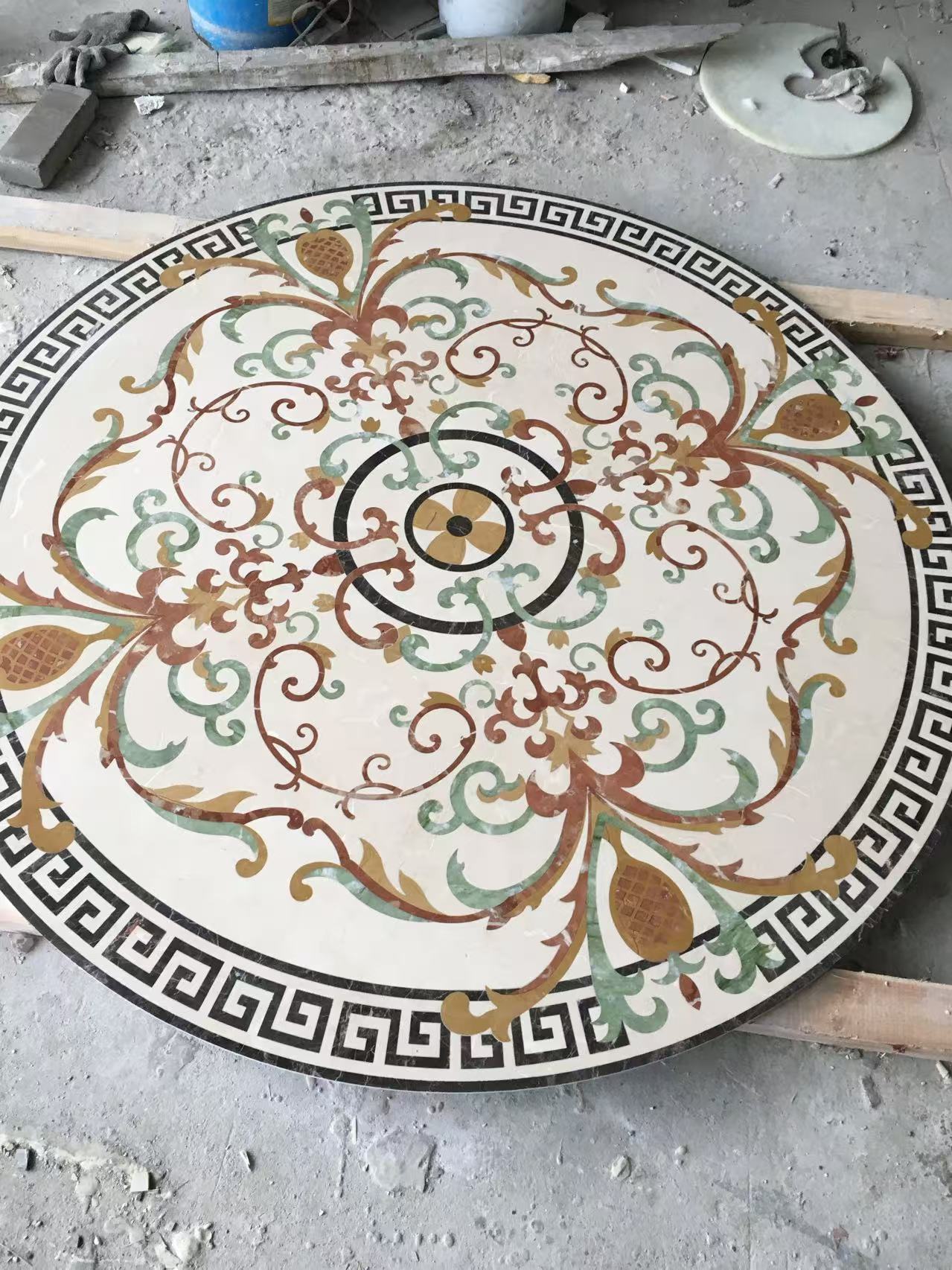 Elegant Floor Mosaic Artistry