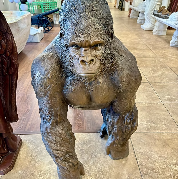 Majestic Gorilla Sculpture in Bronze