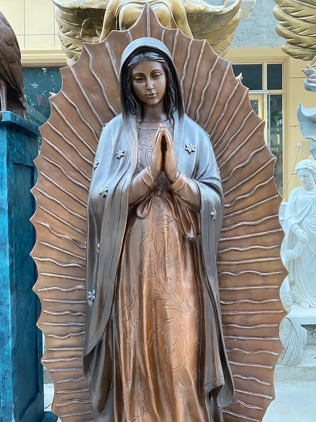 Our Lady of Guadalupe Bronze Sculpture