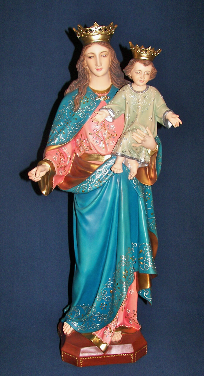 Help of Christians Virgin Mary Statue 25″