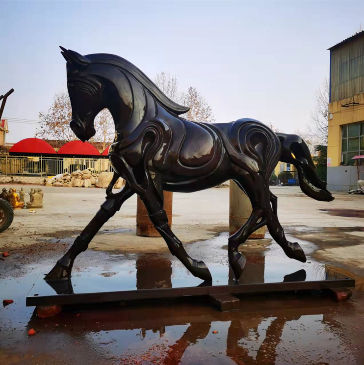 Majestic Bronze Horse Sculpture