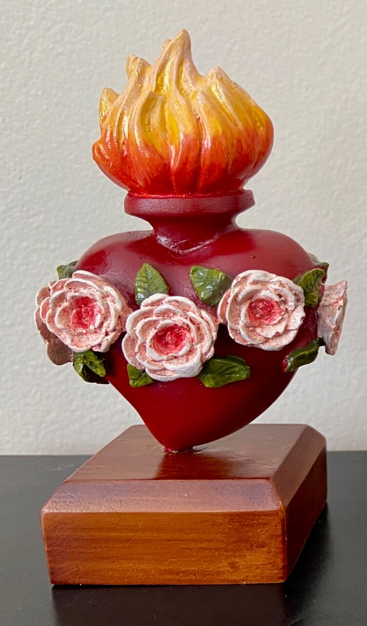 Immaculate Heart of Mary 4.5″ Statue on Base