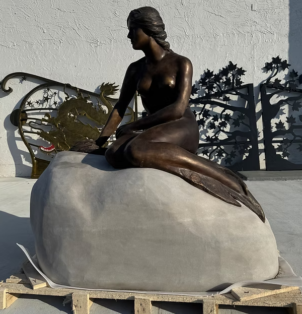 Enchanted Mermaid Sculpture in Bronze