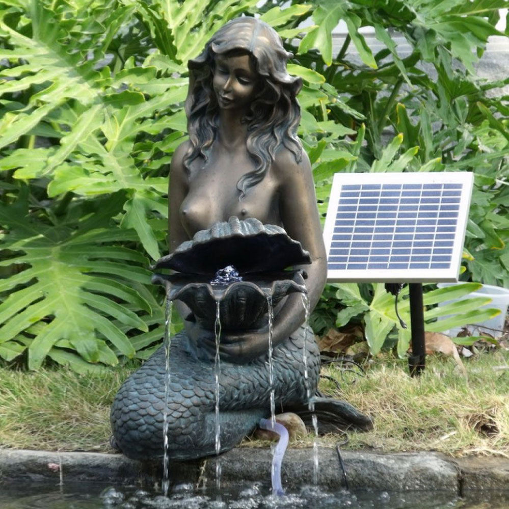 Enchanting Mermaid Fountain Sculpture