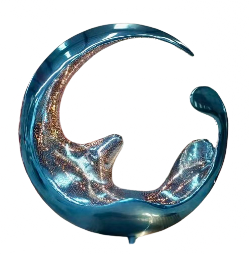 Celestial Moon Abstract Sculpture