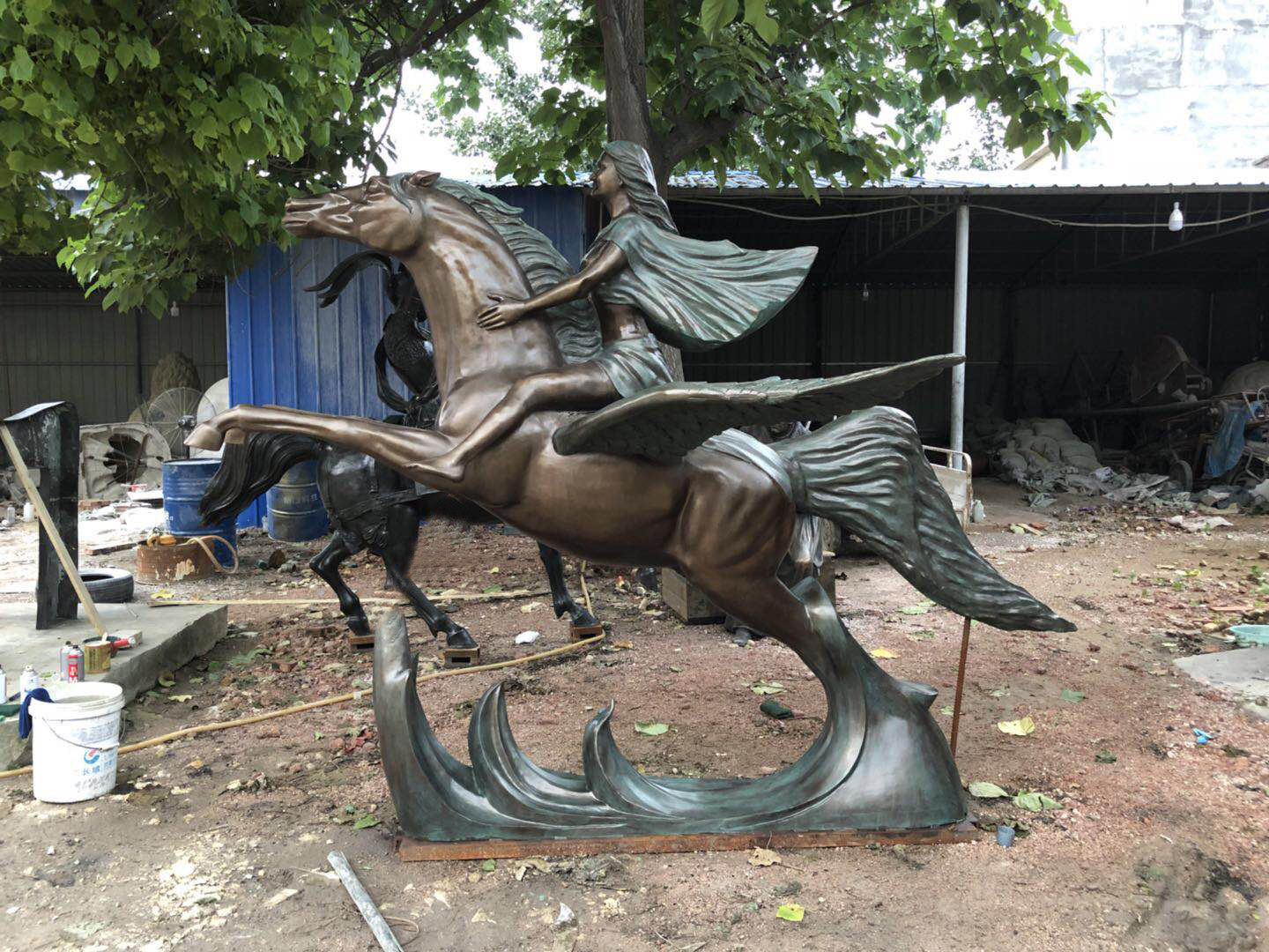 Majestic Pegasus Sculpture in Bronze