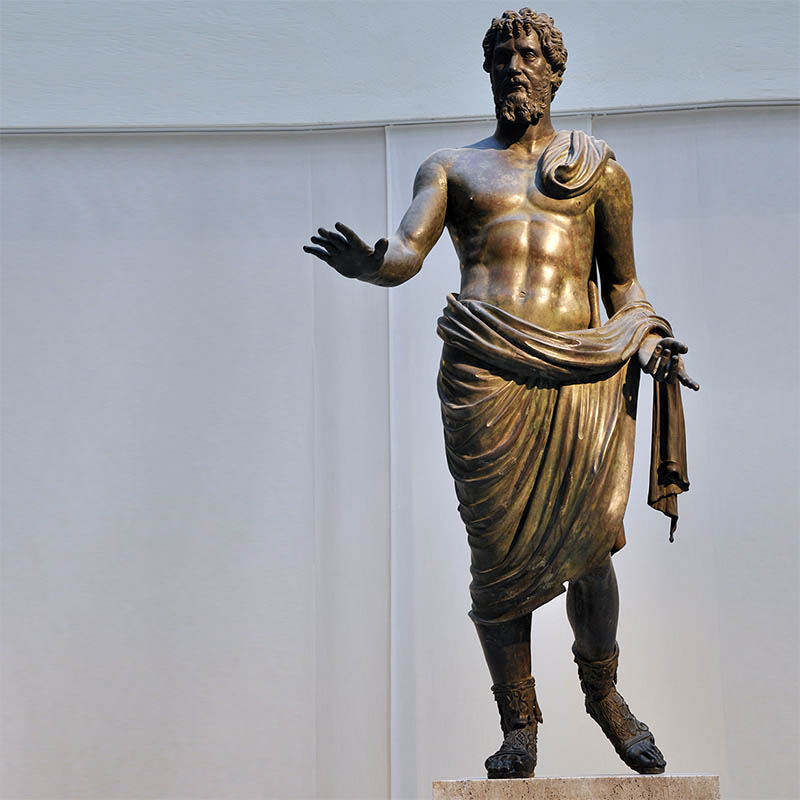 Roman Elegance: Timeless Human Figure Sculpture