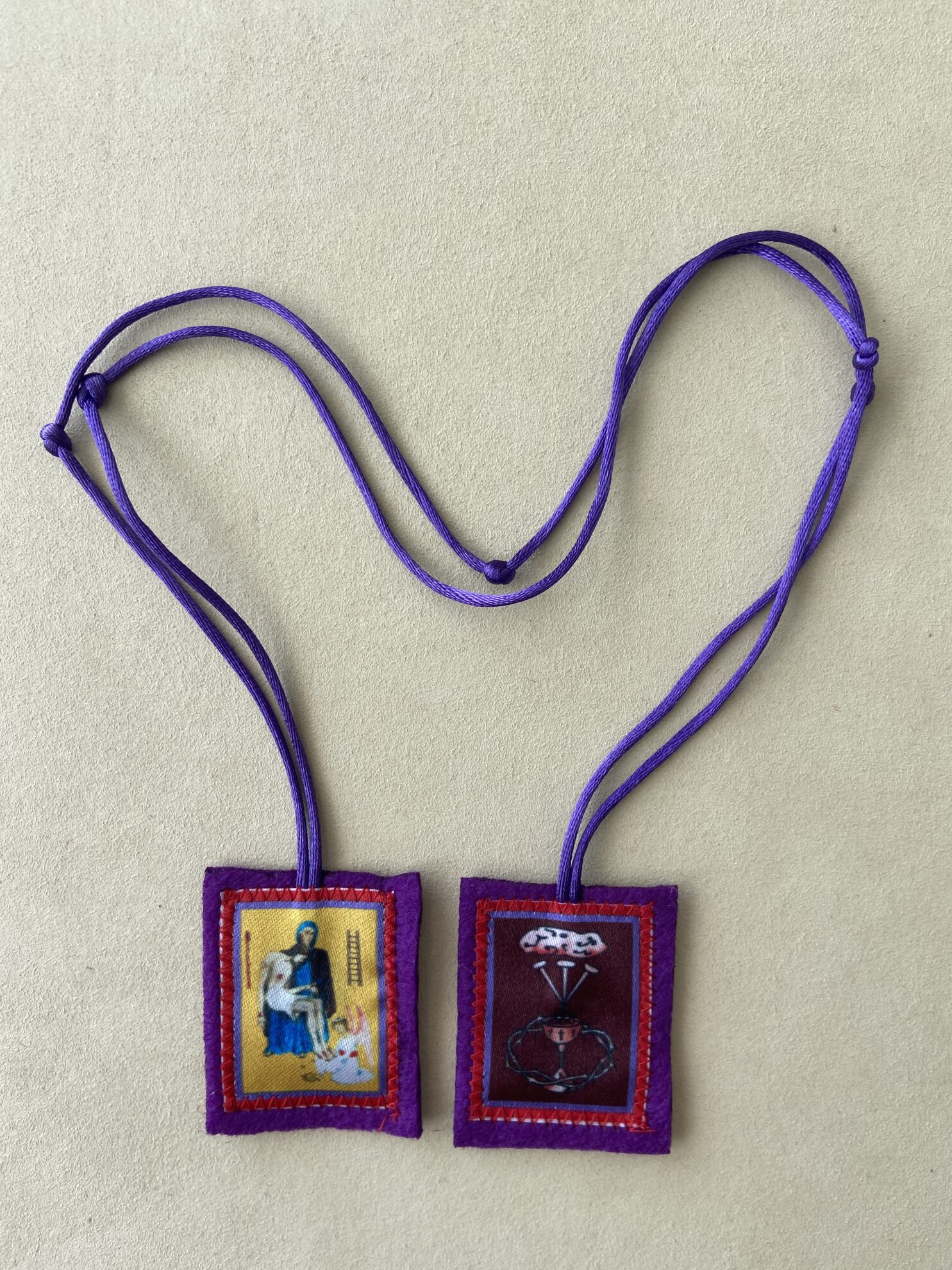 Purple Scapular of Benediction and Protection – Wearable Size