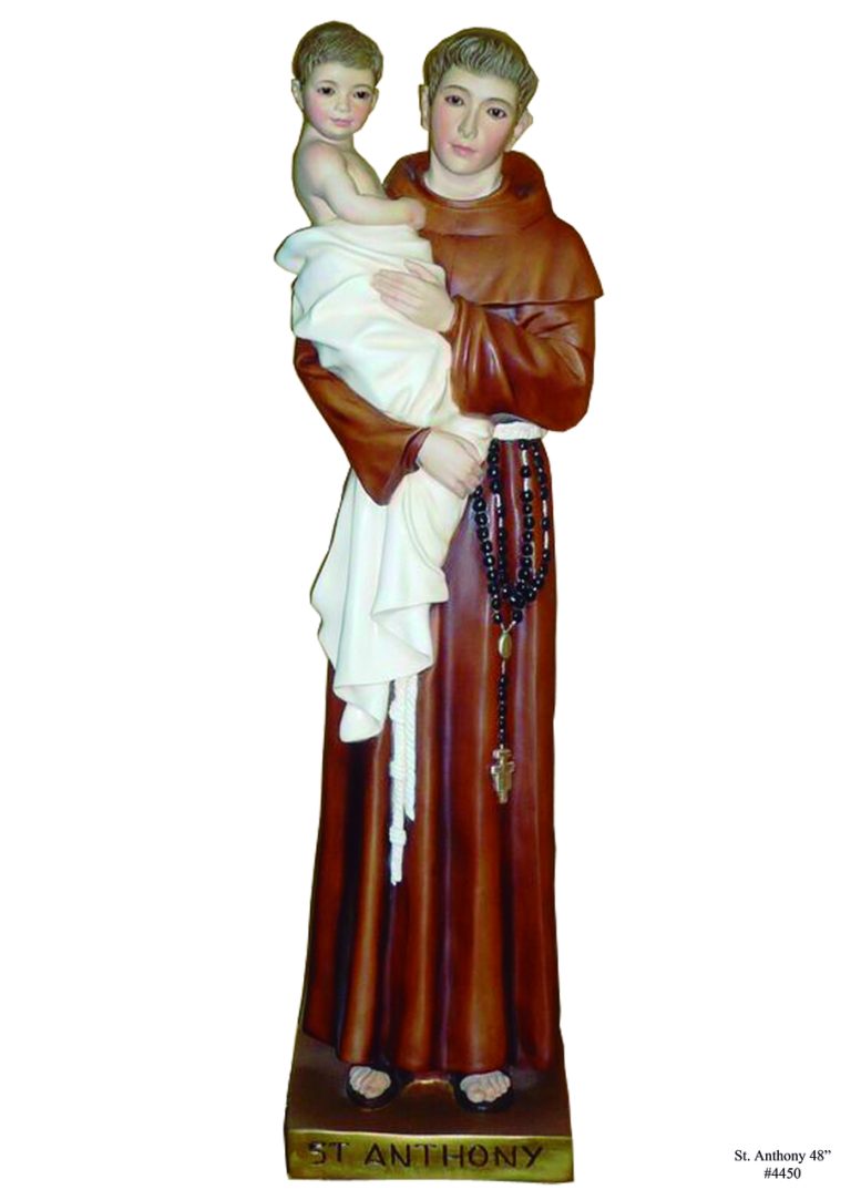 statue of Saint Anthony holding the Christ child