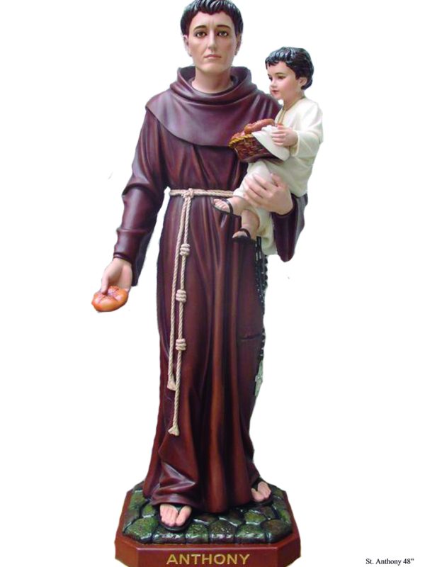 St. Anthony 48″ Sculpture