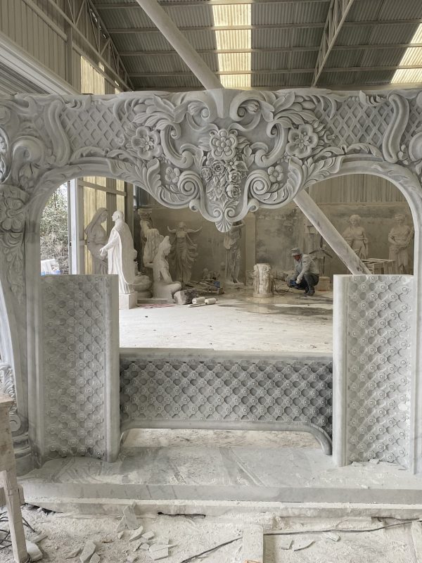 Exquisite Bronze Fireplace Sculpture